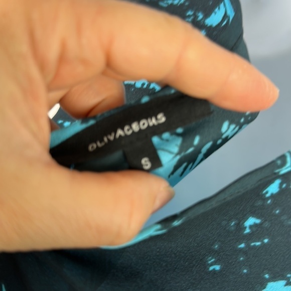 Olivaceous Sheer Shorts Romper Beach Swim Coverup Size S Tropical Print Pockets - Picture 13 of 16